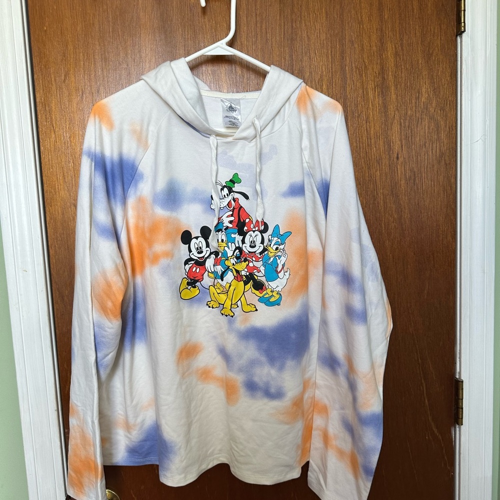 Disney Parks Mickey Mouse & Friends Tie Dye Hoodie  Size 3X NWT!